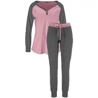 Buffalo Pijama gris / rosa
