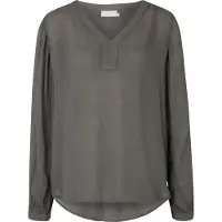 Kaffe Blusa 'Amber' gris humo