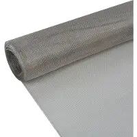 vidaXL Vallas de alambre, 100 x 500 cm, malla de acero inoxidable 201, color plateado