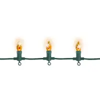 Lumineo Iluminación navideña, velas artificiales para exteriores, 4 metros