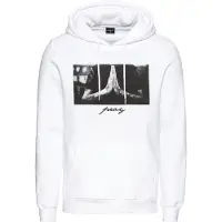 Mister tee Sudadera 'Pray' gris / negro / blanco