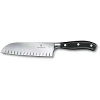 Victorinox Grand Maître Santoku Knife 7.7323.17G, POM, santoku con muescas, 17 cm