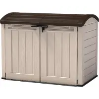 Keter Store-It-Out Ultra, modelo doble, techo para cobertizo, color marrón, material: madera, 2 puertas, 1770 mm