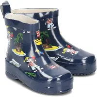 Playshoes Botas de lluvia azul oscuro / marrón / amarillo / rojo