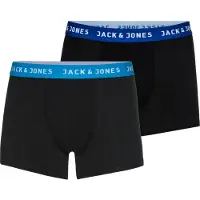Jack & Jones Calzoncillo boxer 'Rich' azul real / negro / blanco