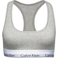Calvin Klein Sujetador MODERN COTTON UNLINED BRALETTE mujer - Gris - EU S