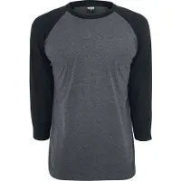 Urban Classics Camiseta gris oscuro / negro