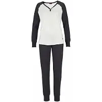 Buffalo Pijama negro / blanco
