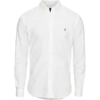 Ralph Lauren para hombre. 710549084006 Camisa Oxford Slim Fit blanco (M), Casual, Algodón, Manga larga, outlet 2026.