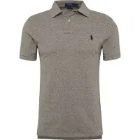 Ralph Lauren para hombre. 710548797011 Polo Slim Fit Polo gris (S), Casual, Algodón, Manga corta, outlet 2026.