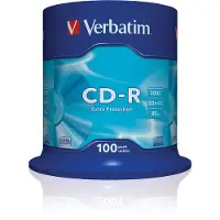 Verbatim Cd-r 700mb Protección Extra 52x Velocidad 100 Unidades