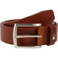 Tommy Hilfiger Cinturón 'New Denton' navy / marrón / oro / rojo