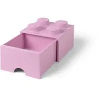 LEGO Ladrillo de 4 espigas con cajón (violeta claro)