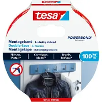 TESA powerbond cinta de montaje para azulejos y metal 19 mm x 5 m