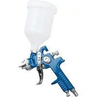 Scheppach Pistola de pintura neumática - Pistola de pulverización de pintura con aire comprimido - 3,5 bar | Consumo de aire: 120 - 205 l/min | Capacidad del depósito: 0,6 L