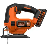 Black & Decker BDCJS18, Mango superior, Negro, Naranja, 45°, 5,5 cm, 1,9 cm, 2 cm