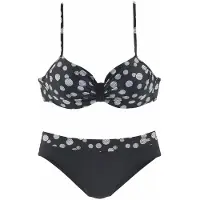 LASCANA Bikini 'Wire Glue' negro / blanco