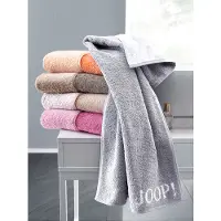 JOOP! Toalla 'Doubleface' gris plateado / gris claro