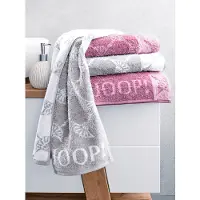 JOOP! Toalla gris claro / blanco