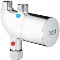 GROHE , protección térmica contra quemaduras/termostato para debajo del lavabo, modelo 34487, cromo, 1 unidad.