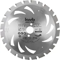 Kwb 584738, Aluminio, Aglomerado, Madera dura, Metales no ferrosos, Plástico, Lámina de metal, 16,5 cm, 2 cm, 1,4 mm, 2 mm, 1 unidad