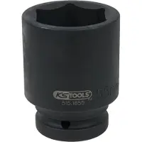 Ks Tools 515.1827, Adaptador de impacto, Negro, 1 unidad, 1 pulgada, Métrico, 27 mm