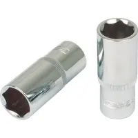 Ks Tools 918.3842, Llave de vaso, 3/8", métrica, 1 cabeza, 22 mm, acero cromo vanadio