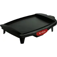 Moulinex CB560811, 1800 W, Parrilla, Eléctrica, Negra, Roja, Rectangular, Acero, Termoplástico