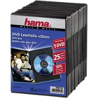 Hama Funda Delgada Para Dvd Jewel Case 51182 25 Unidades