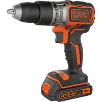 Black & Decker Taladro atornillador a batería BL188K, 18 voltios (negro/naranja, batería de iones de litio de 1,5 Ah)