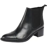 Bianco Botas Chelsea 'Carol' negro