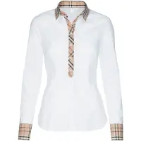 Seidensticker Blusa beige oscuro / rojo pastel / negro / blanco