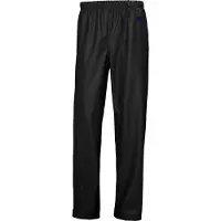 Helly Hansen para hombre. 53268 Pantalón impermeable Moss negro (S), Casual, Poliuretano, outlet 2026.