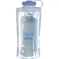 Nalgene - PE Foldable Bottle - Botella size 1 l, gris/blanco