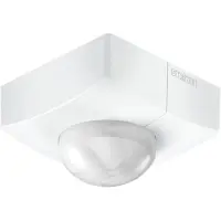 Steinel Detector de movimiento , pasivo, infrarrojo, para montaje en superficie, IP54, alcance de 360°, máximo: 30 x 4 metros (120 m²), modelo 010522
