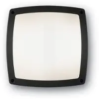 Ideal Lux COMETA PL3, Lámpara de pared/techo para exteriores, color antracita, aluminio, cloruro de polivinilo (PVC), IP54, ideal para entrada, jardín, luz blanca