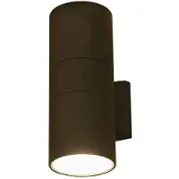 Nowodvorski Lighting Aplique de pared exterior moderno, color antracita, aluminio y vidrio, de dos luces, ideal para terraza o jardín