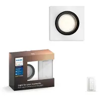Philips Hue White ambiance, foco empotrable Milliskin, luz empotrable, Bluetooth/Zigbee, aluminio, LED, material sintético, casquillo GU10