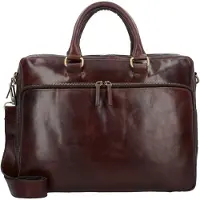 Leonhard heyden Cambridge Maletín Piel natural 40 cm Compartimento para el portátil marrón