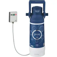 GROHE Red, sistema de flujo directo, color azul, color blanco