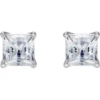 Swarovski Pendientes 'Stilla' plata