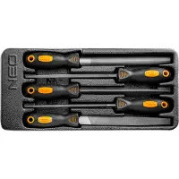 Neo Tools Juego de limas para metal de 5 unidades, , modelo 84-244
