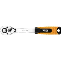 Neo Tools : Llave de trinquete reversible, modelo 08-520, 255 mm, acero cromo-vanadio