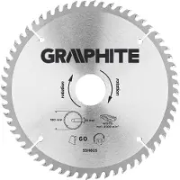 Graphite Hoja de sierra Widia, 180 x 30 mm, 60 dientes