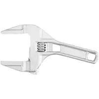 Topex Llave inglesa ajustable de aluminio, 200 mm, rango de ajuste de 0 a 70 mm