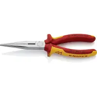 Knipex 2616200 VDE, alicates de punta larga con corte lateral, 200 mm