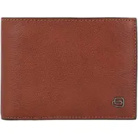 Piquadro Black Square Cartera Piel natural 12.5 cm marrón