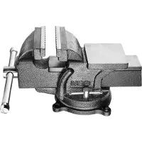 Neo Tools Mordaza paralela 35-012, giratoria 360°, capacidad de 9 kg