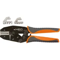 Neo Alicate de crimpar para terminales 01-506, suministrado con 2 matrices