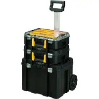 Fatmax Conjunto Stanley con caja de almacenamiento sobre ruedas, sistema "pro-stack"